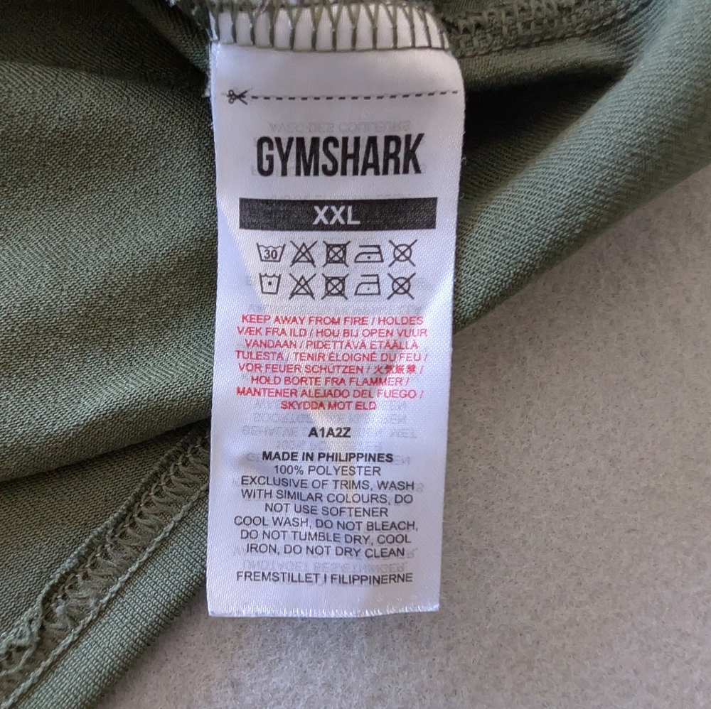 Gymshark Arrival Performance T-Shirt Core Olive XXL Men's Activewear Gym Top image 7